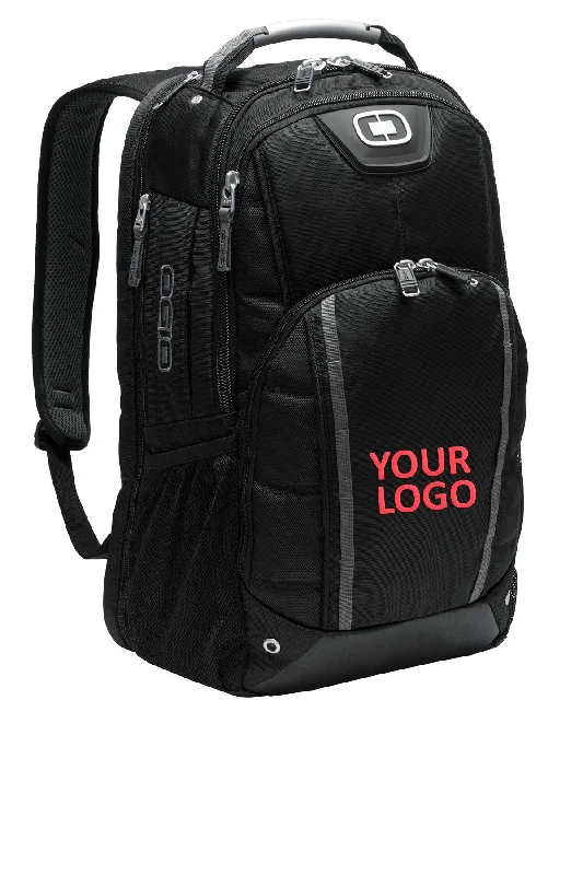 Travel backpack with detachable daypack feature -OGIO Bolt Customzied Backpacks, Black