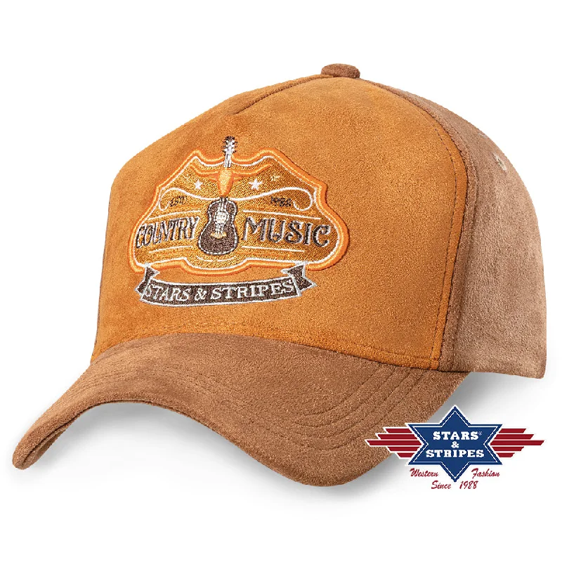 Bright neon cap for bold visibility needs -Trucker Cap Country Music Brown