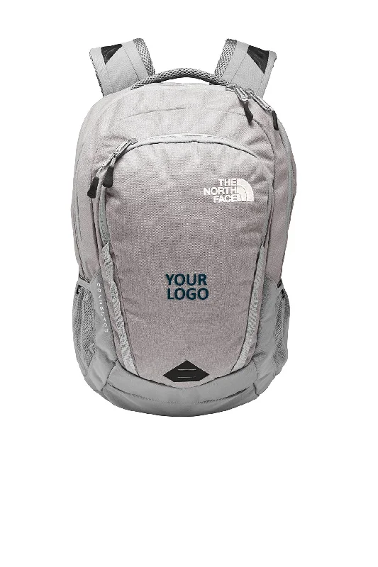 Trendy quilted backpack for women’s fashion appeal -North Face Connector Backpack Mid Grey Dark Heather/ Mid Grey