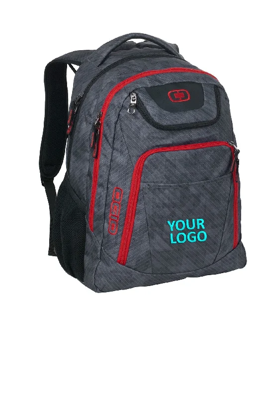 Lightweight sling backpack for one-shoulder ease -OGIO Excelsior Customzied Backpacks, Cynderfunk/ Red