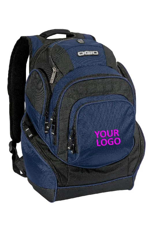 Affordable student backpack for heavy school books -OGIO Mastermind Customzied Backpacks, Navy