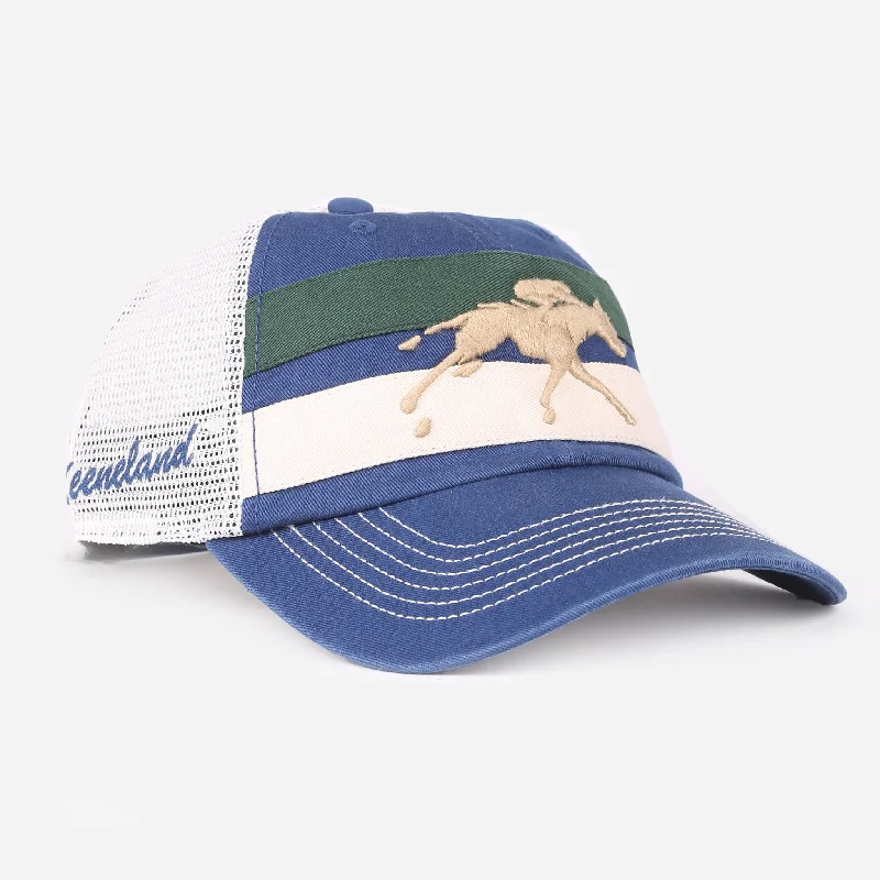 Retro striped cap for vintage sporty vibes -'47 Brand Keeneland Clubhouse Boon Clean Up Cap