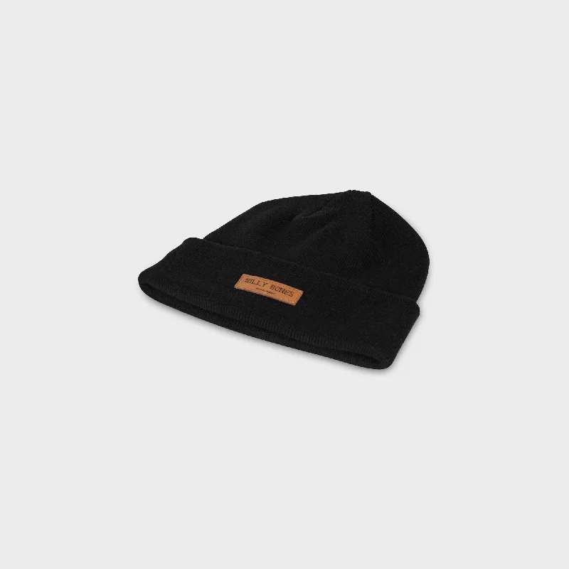 Denim dad cap for effortless casual charm -Black is Back - Standard Fit Beanie