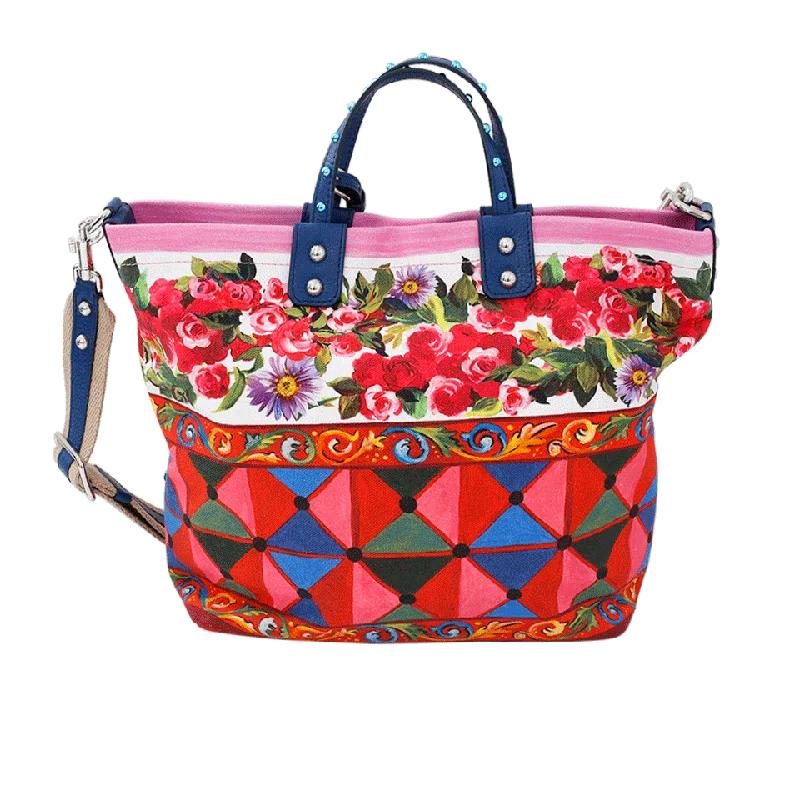 Rose Print Tote Bag