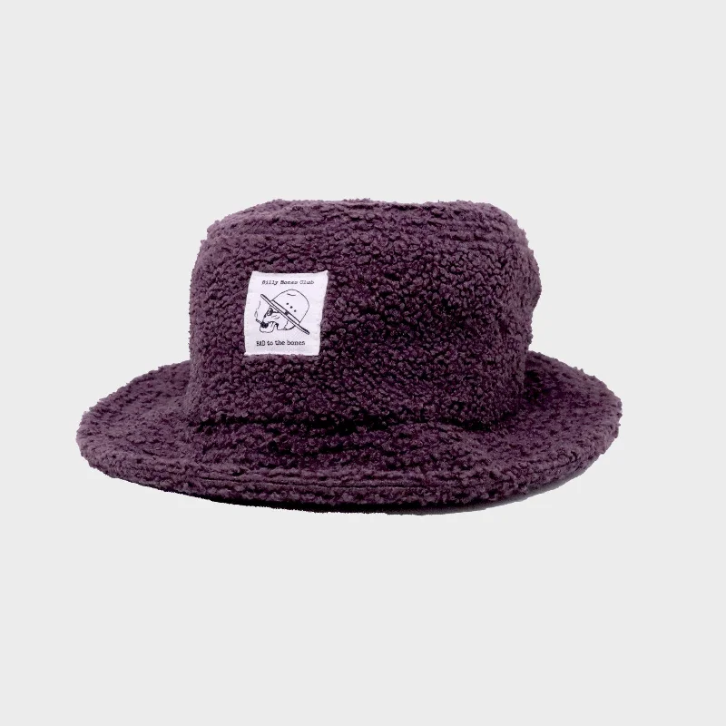 Embroidered cap with custom team initials -Gremlin Bucket - Purple Wool