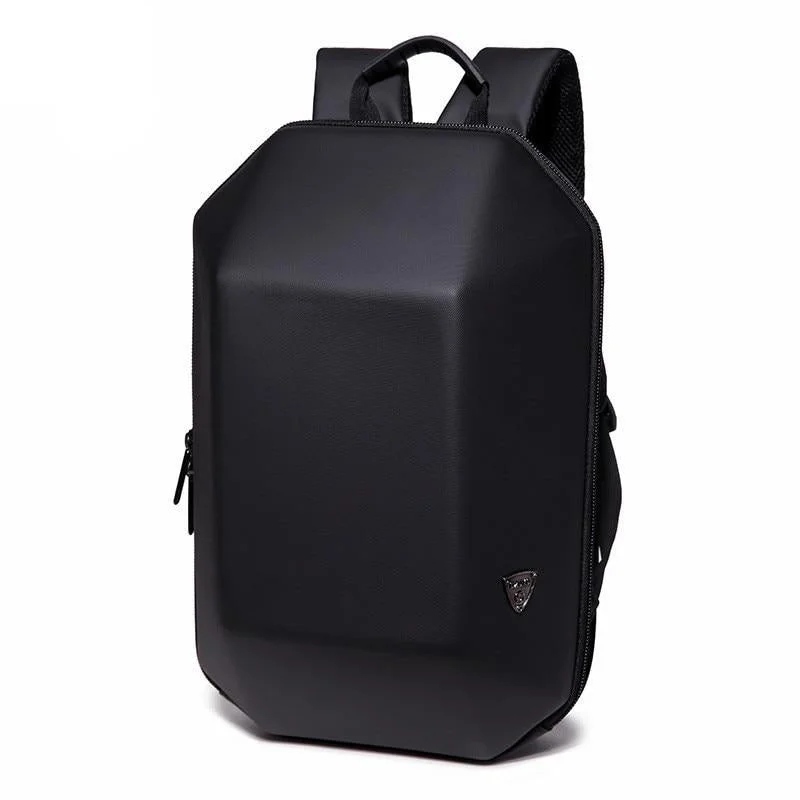 Premium travel backpack with lockable zipper security -Men's Small Hard Shell Anti-Theft Backpack