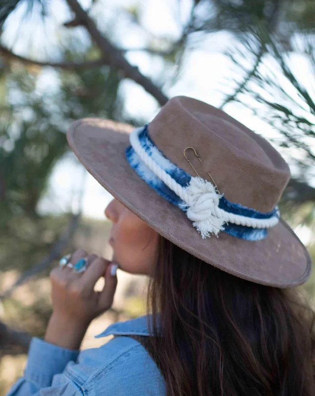 Wool trucker cap for warm stylish wear -Nana Hat - One of a kind