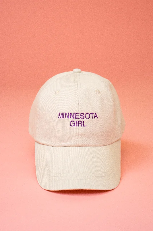 Retro baseball cap with classic team colors -Minnesota Girl Hat