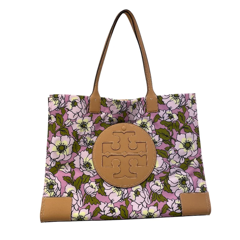 TORY BURCH/Tote Bag/L/Floral Pattern/Nylon/PNK/Ella