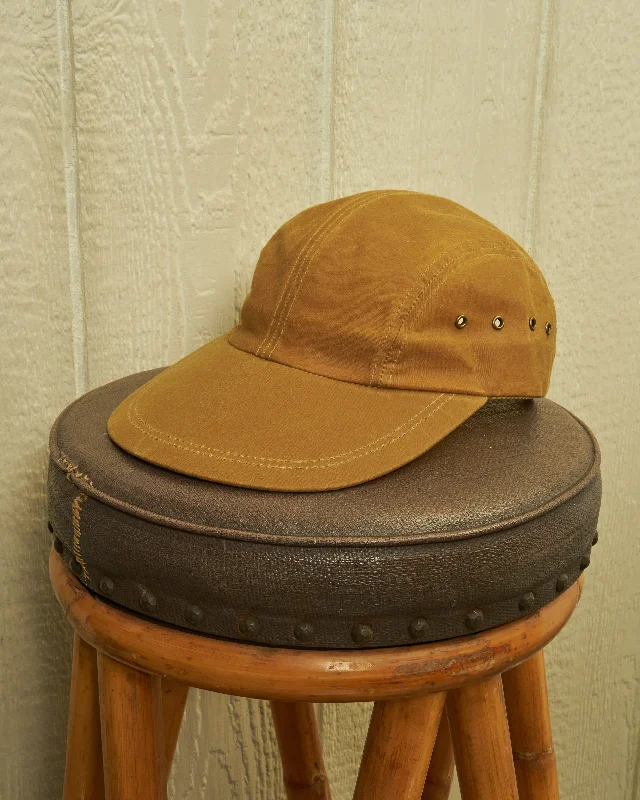 Durable dad cap for relaxed weekend outings -Swordfish in Acorn Waxed Canvas