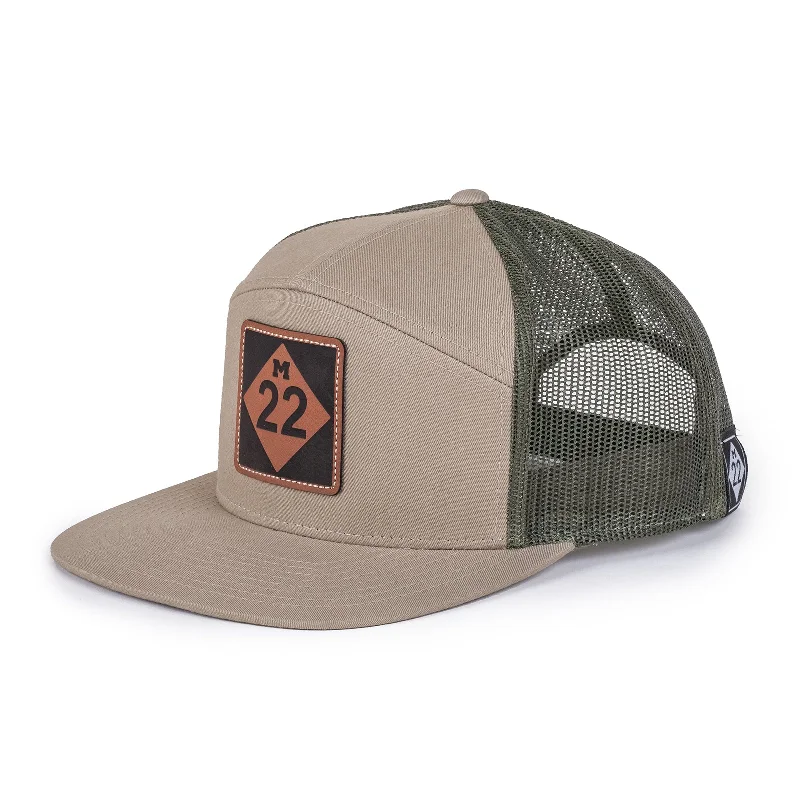 Canvas dad cap for rugged daily style -M22 7-PANEL HAT