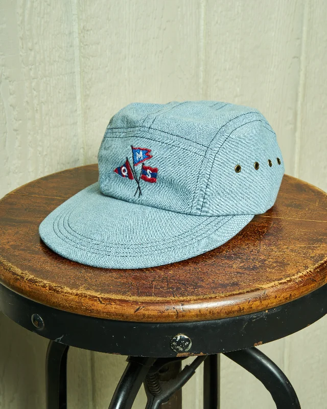 Adjustable dad cap for easy size tweaks -Mountain Walker in Chambray