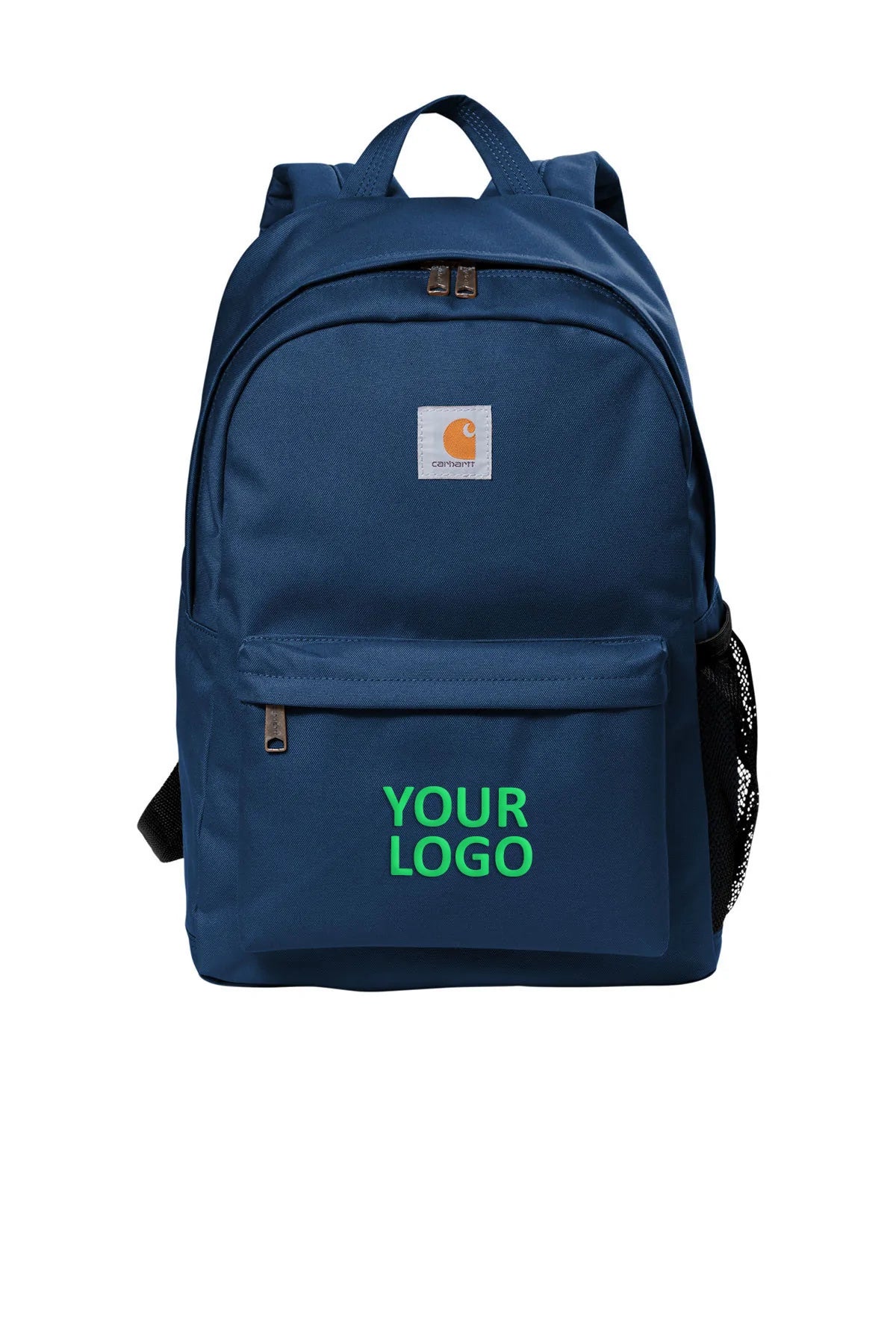 Anti-theft travel backpack with secret back pocket -Carhartt Canvas Branded Backpacks, Navy