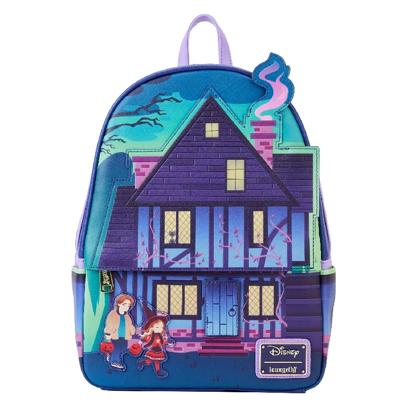 Professional nylon backpack for sleek office style -Loungefly Hocus Pocus Sanderson Sisters House Mini Backpack