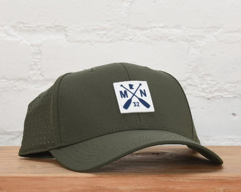 Soft cotton cap for all-day wear ease -Wild Olive Dri-fit Snapback