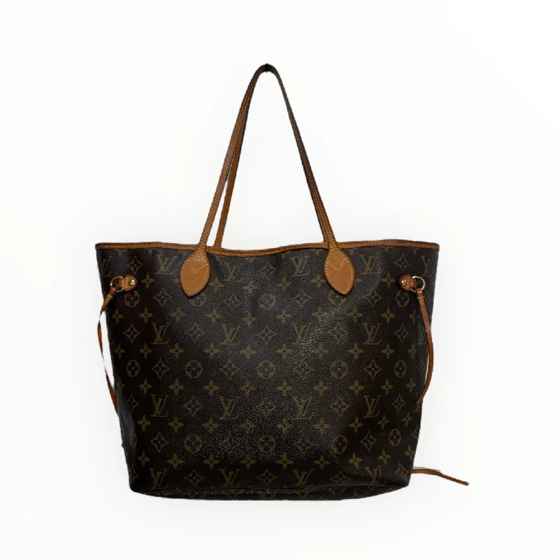 LOUIS VUITTON/Hand Bag/Monogram/Leather/BRW/BROWN MONOGRAM NEVERFULL