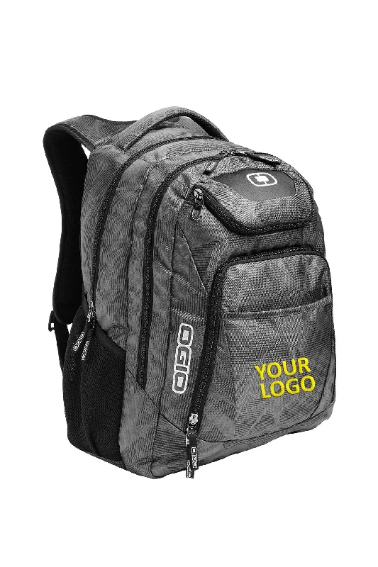 Brightly colored backpack for easy group spotting -OGIO Excelsior Customzied Backpacks, Race Day/ Silver