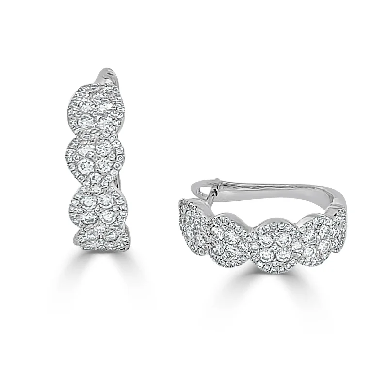 Vintage rings with engraved floral band designs -Joelle Collection Diamond Earring 14K Gold 1.50ct TDW