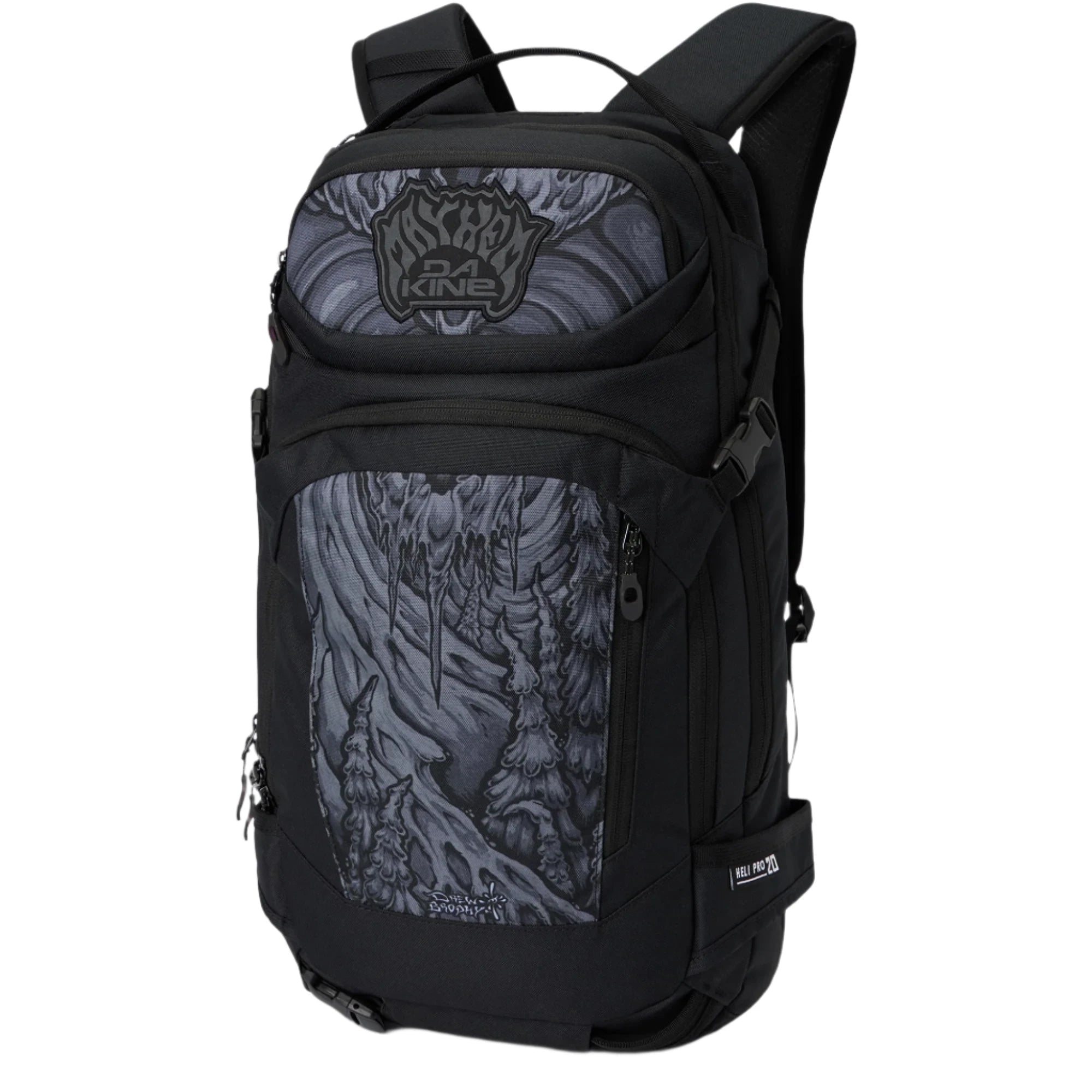 Anti-theft travel backpack with secret back pocket -Dakine Mayhem Heli Pro 20L Backpack 2025