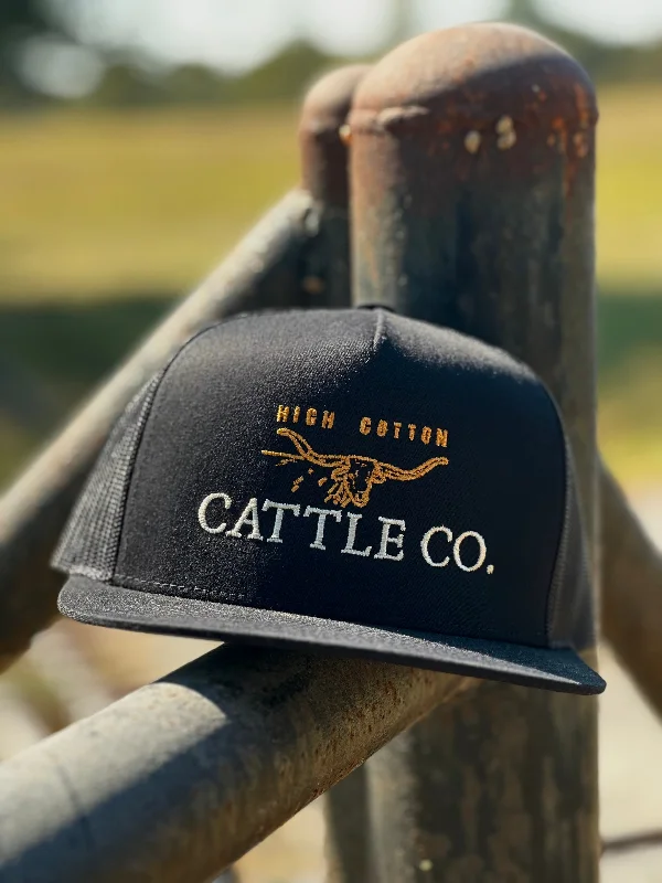 Black mesh cap for breathable summer wear -The Cattleman