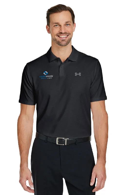 Military-grade backpack for extreme survival scenarios -Under Armour Mens Performance Golf Polo, Black [Custom Concrete]