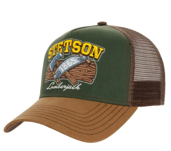 Fitted trucker cap for custom head fit -Stetson Trucker Cap 7761131 Lumberjack