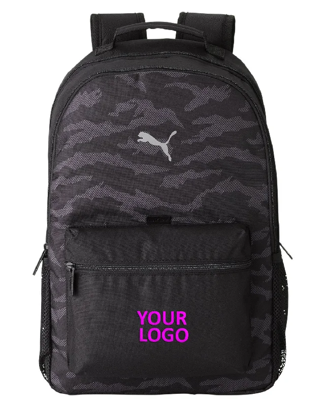 Heavy-duty backpack for construction worker essentials -Custom Puma Camo Backpack, Puma Black