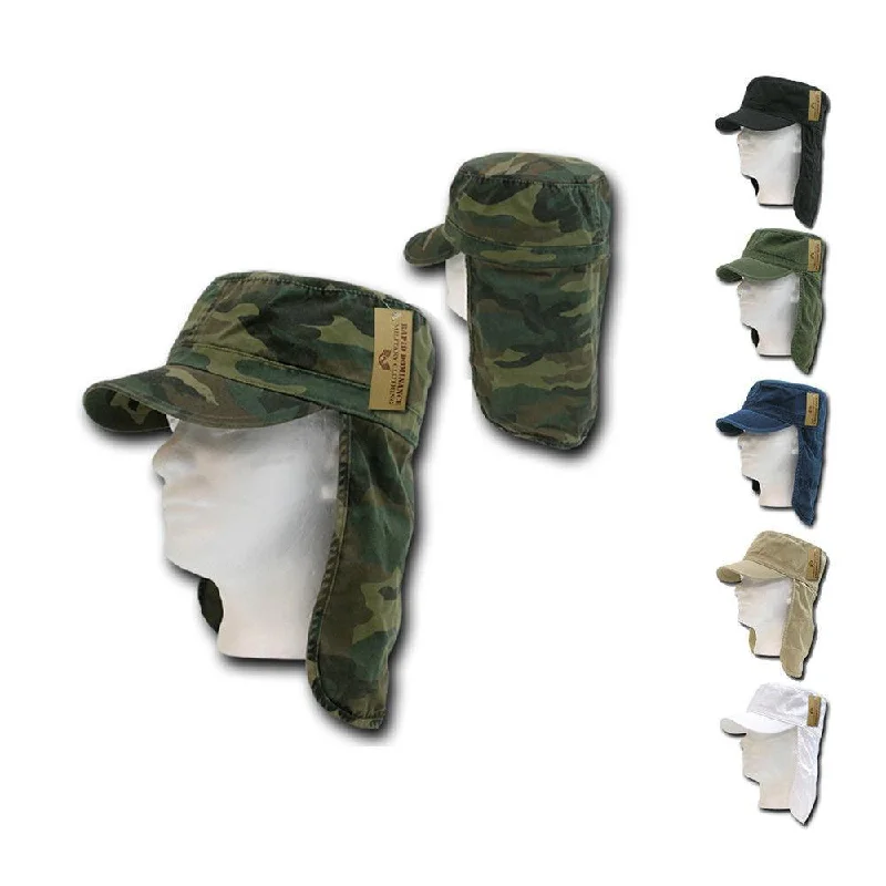 Camo snapback cap for bold woodland style -1 Dozen Bdu Foreign Legion Flap Flat Military Fishing Caps Cap Hats Wholesale Lots!