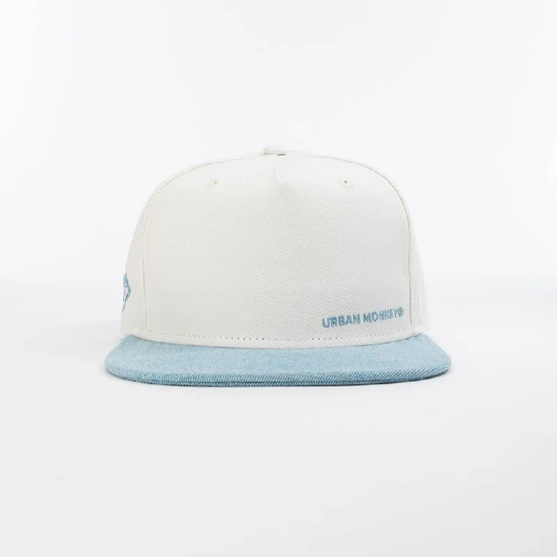 Bold graphic cap for standout fashion flair -Minimalist Blue