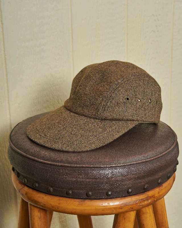 Sports fan cap with bold team colors -Swordfish Cap in Acorn Cashmere