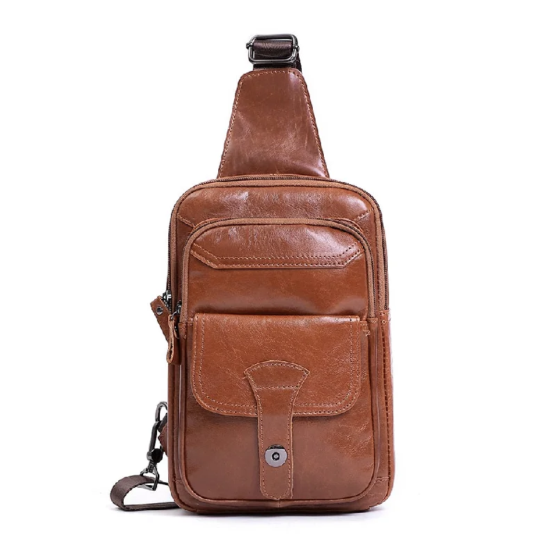 Brown chest bag