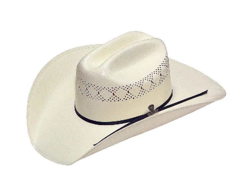 Breathable mesh cap for hot weather comfort -M&F Ariat 10X 2 Cord Double S Cattleman Shantung Hat A73134