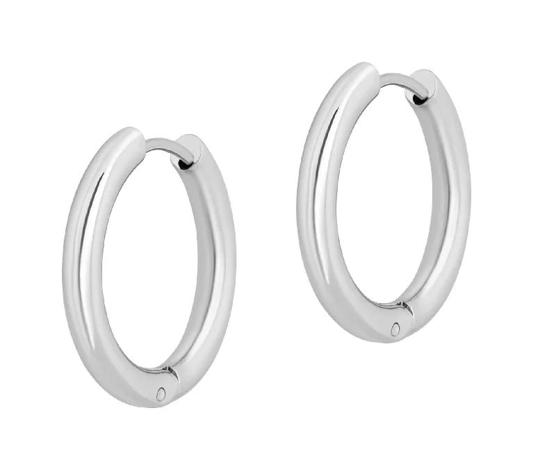 Rings with knot motifs for symbolic love -Ringo Hoops In Silver