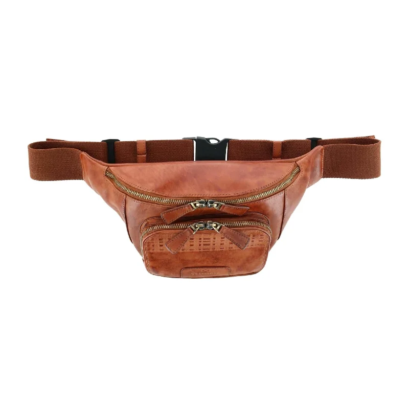 Trafalgar Caelen Leather Waist Pack Sling Bag