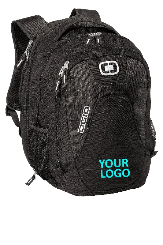 Reflective strip backpack for nighttime safety use -OGIO Juggernaut Customzied Backpacks, Black