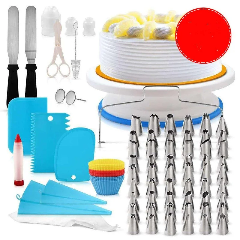 106PCS Cake Baking Tools Decorating Kit Set Piping Tips Pastry Icing Bag Nozzles