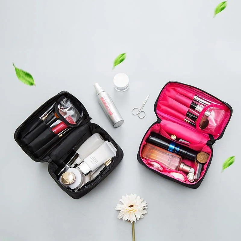 Large-Capacity Portable Makeup Brush Cosmetic Bag Travel Wash Admission Package