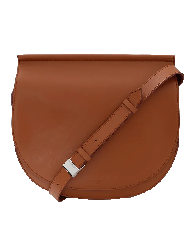 Infinity Leather Saddle Bag