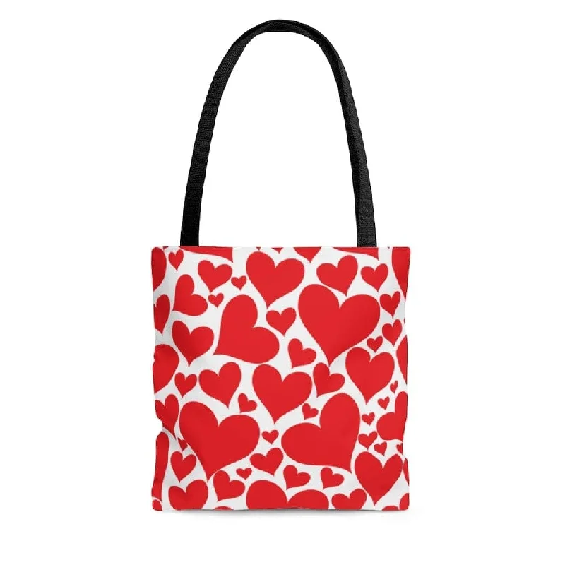 inQue.Style Women's Canvas Tote Bag Love Red Hearts