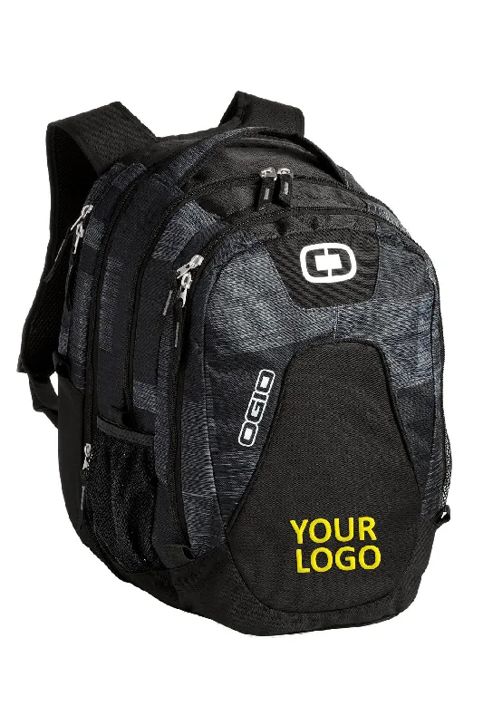 Roll-top backpack for versatile waterproof protection -OGIO Juggernaut Customzied Backpacks, Charcoal