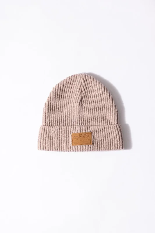 Fitted cap for snug personalized fit -Cuffed Beanie // Sand Brown