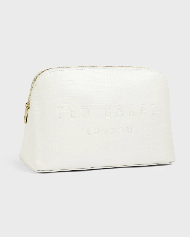 Crocana Croc Detail Debossed Washbag