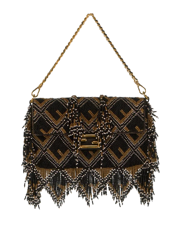 Beaded And Fringe Mini Baguette