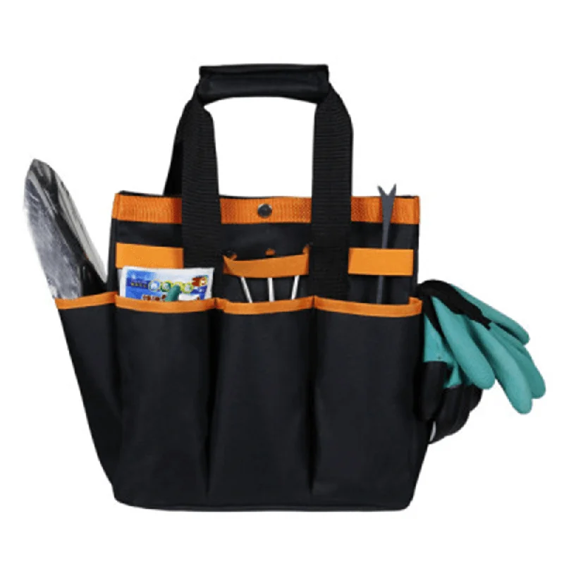 Multi-Functional Portable Garden Kit Garden Storage Bag with inside and outside Pockets Tote Bag Garden Supplies