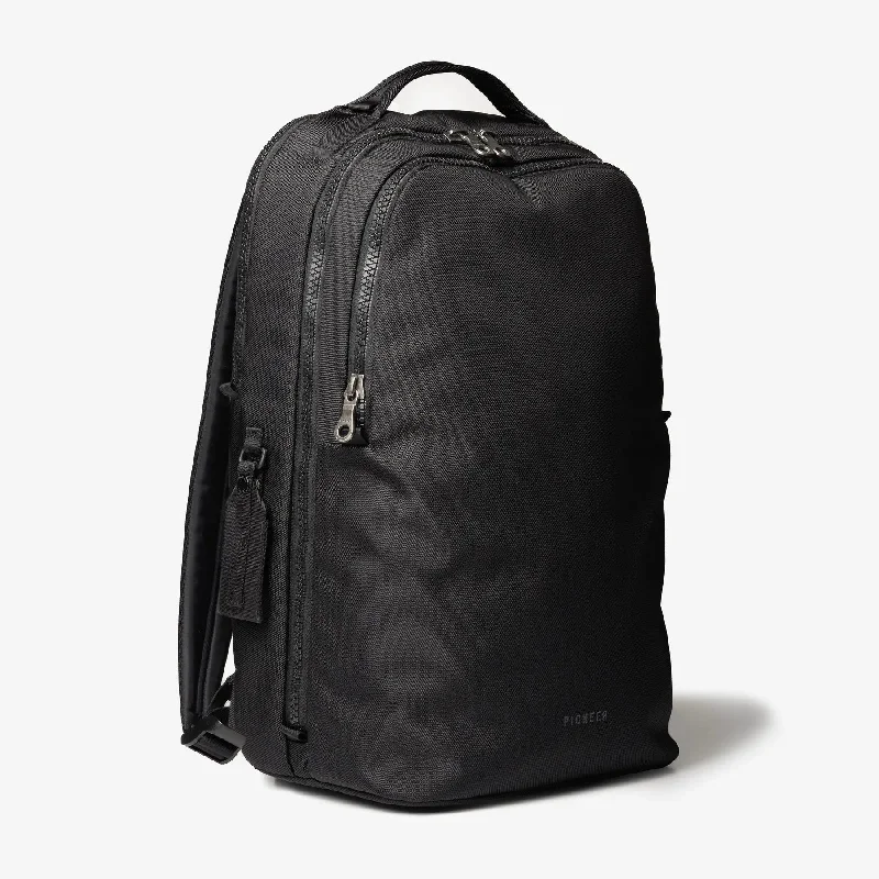 Vintage leather backpack for timeless explorer vibes -Pioneer Carry Savant Pack - Black