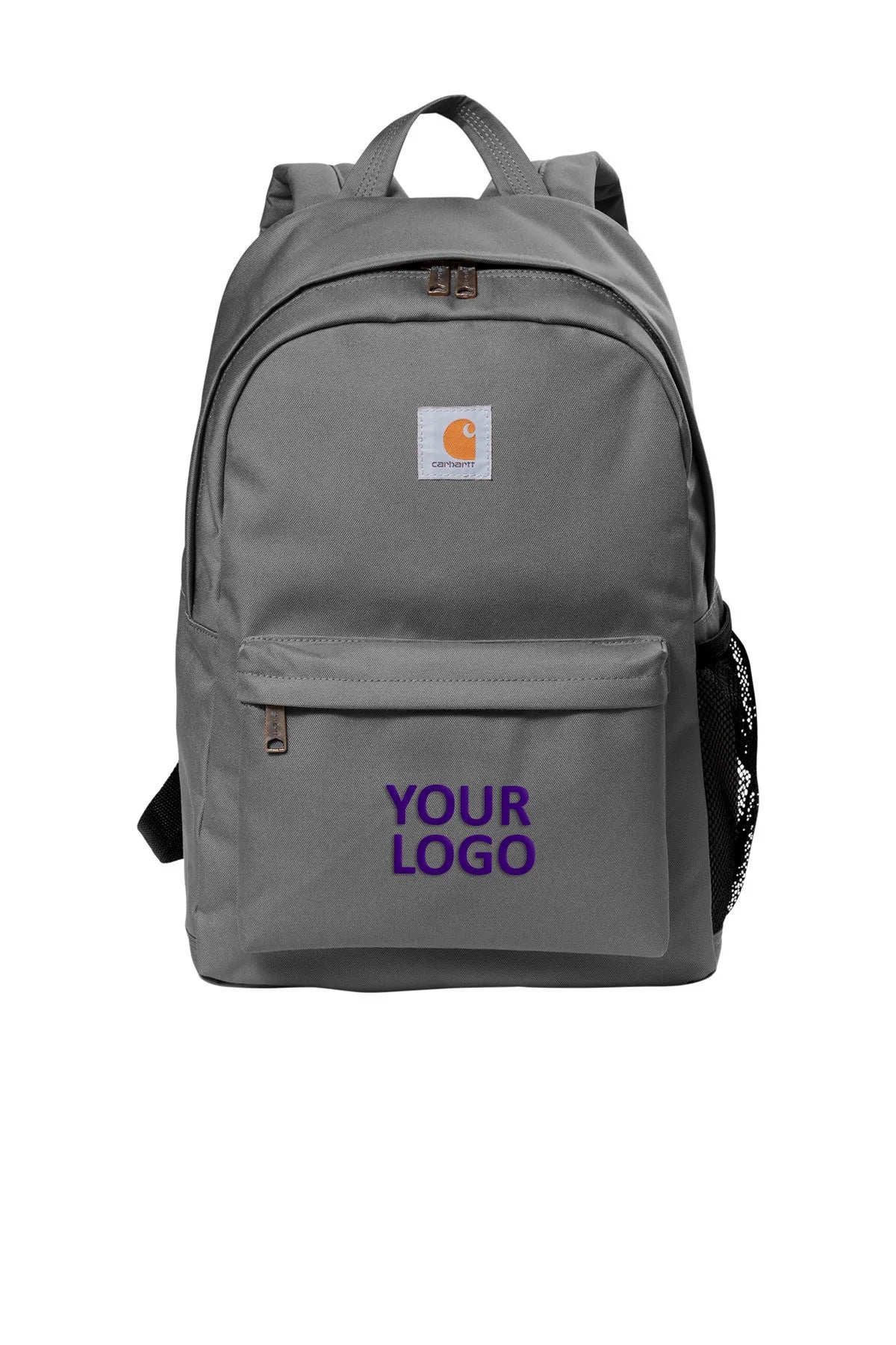 Eco-conscious backpack with sustainable fabric choices -Carhartt Canvas Branded Backpacks, Grey