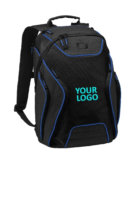 Laptop sleeve backpack for college student convenience -OGIO Hatch Customzied Backpacks, Electric Blue/ Heather Grey