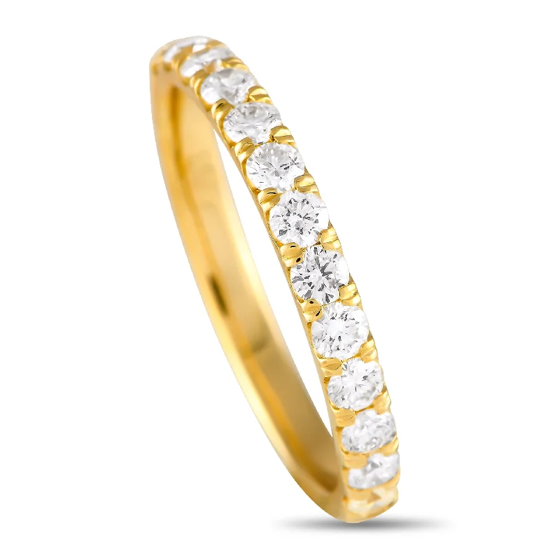 Rings with adjustable bands for perfect fit -LB Exclusive 14K Yellow Gold 0.63ct Diamond Ring MF18-100124