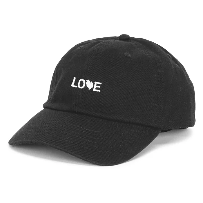 Classic cap with curved bill silhouette -LOVE GOLF HAT