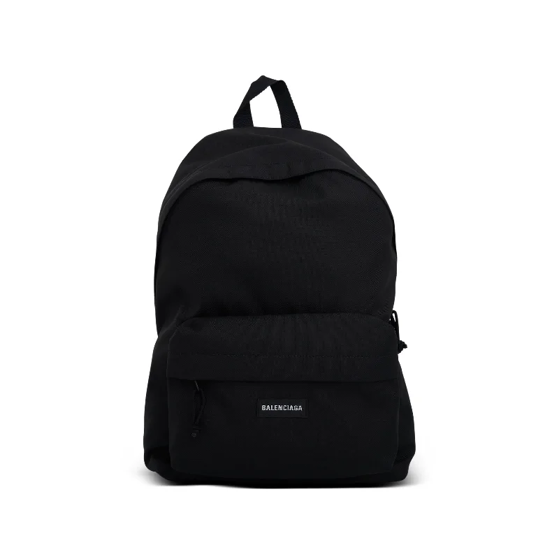 Eco-conscious backpack with sustainable fabric choices -Explorer Backpack in Black